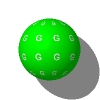 image/jpeg; 7.027 bytes; 100x100x24; Green bullet with a white letter G repeatedly mapped onto it's surface.