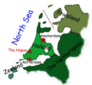Map of Holland